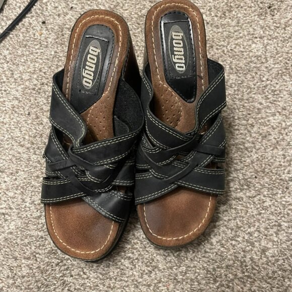 vintage bongo chunky heels, size 9 - Picture 5 of 6